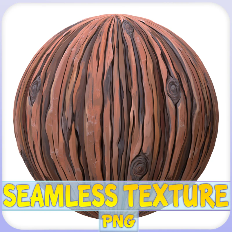 Stylized Wood Seamless Texture CG Textures .c4d .max .obj .3ds .fbx .stl .blend
