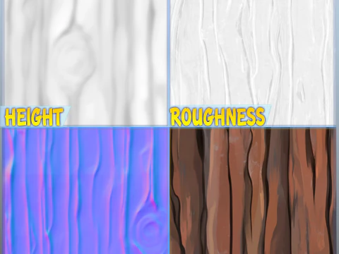 Stylized Wood Seamless Texture CG Textures