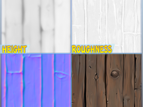 Stylized Wood Seamless Texture Texturas CG