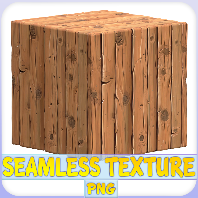 Stylized Wood Seamless Texture CG 纹理 .c4d .max .obj .3ds .fbx .stl .blend 