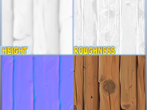 Stylized Wood Seamless Texture CG 纹理