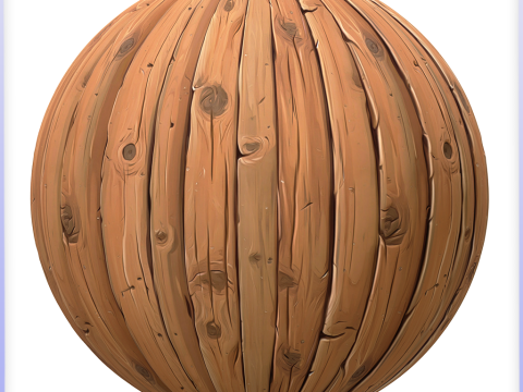 Stylized Wood Seamless Texture CG 纹理