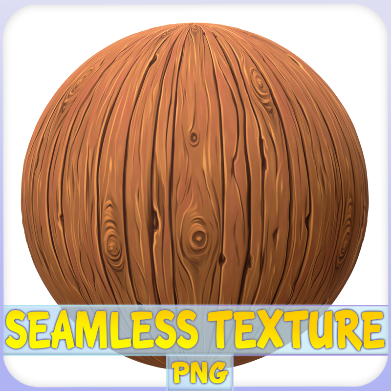 Stylized Wood Seamless Texture CG テクスチャ .c4d .max .obj .3ds .fbx .stl .blend 