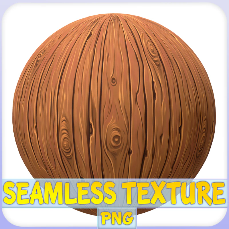 Stylized Wood Seamless Texture CG Textures .c4d .max .obj .3ds .fbx .stl .blend 