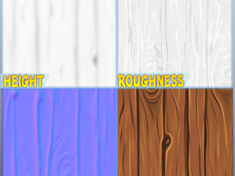 Stylized Wood Seamless Texture CG テクスチャ
