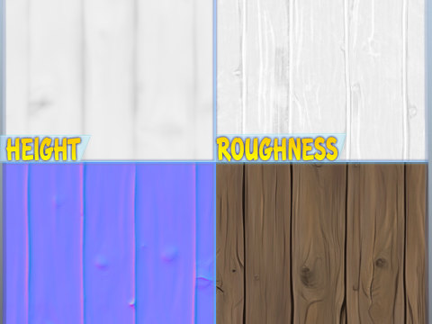Stylized Wood Seamless Texture Texturas CG
