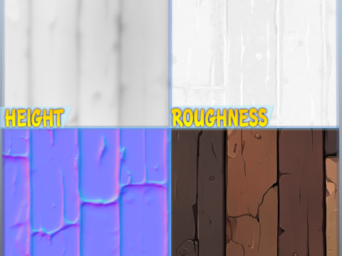 Stylized Wood Seamless Texture Texturas CG
