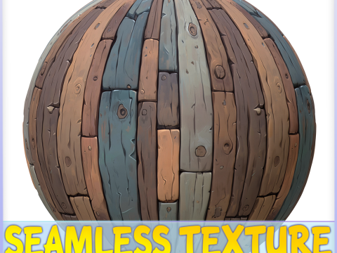 Stylized Wood Seamless Texture CG Текстури