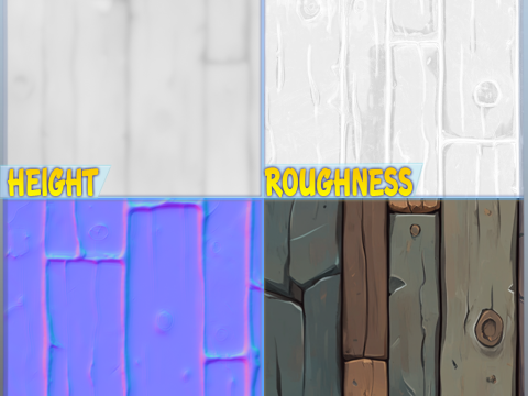 Stylized Wood Seamless Texture CG Texturen