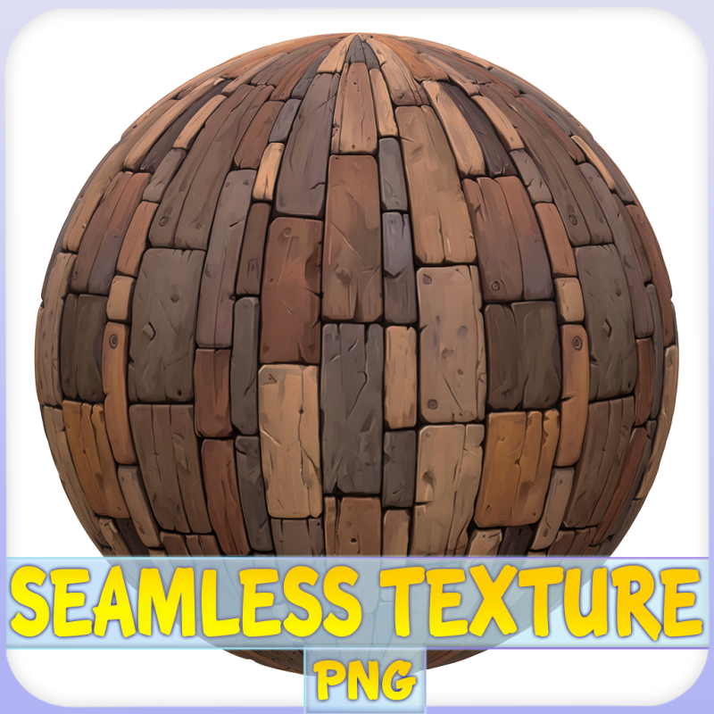 Stylized Wood Seamless Texture CG 纹理 .c4d .max .obj .3ds .fbx .stl .blend 