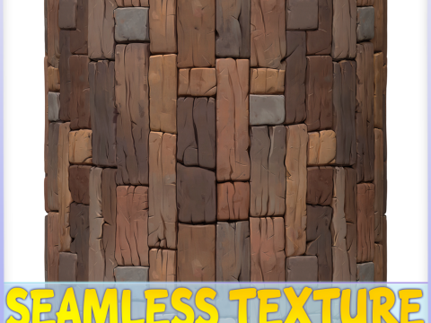 Stylized Wood Seamless Texture CG Текстури