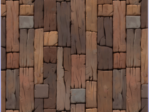 Stylized Wood Seamless Texture CG Tekstury
