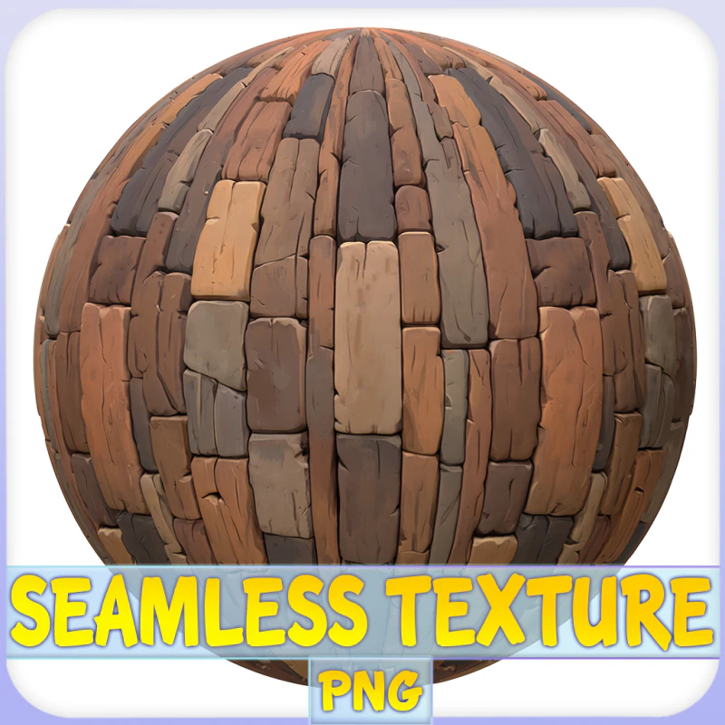 Stylized Wood Seamless Texture CG Textures .c4d .max .obj .3ds .fbx .stl .blend 