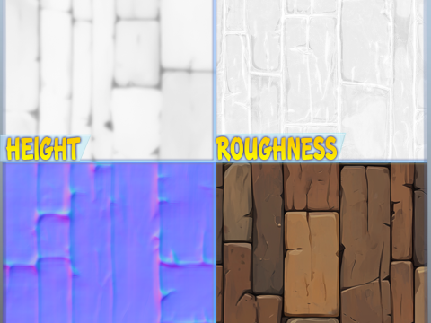 Stylized Wood Seamless Texture CG Texturen