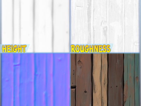 Stylized Wood Seamless Texture CG 纹理