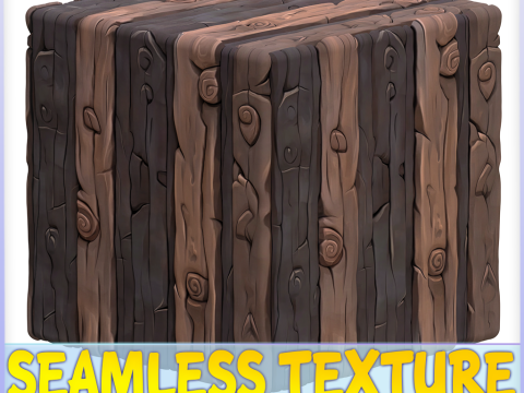 Stylized Wood Seamless Texture CG Текстури