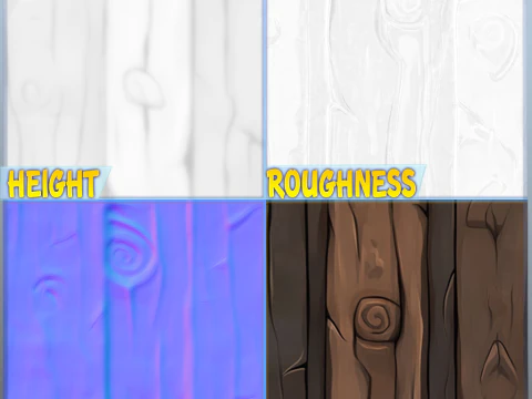 Stylized Wood Seamless Texture CG Textures