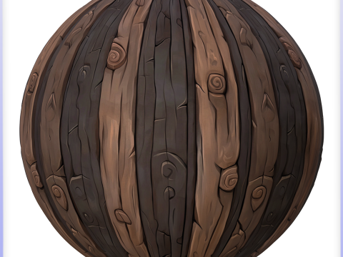 Stylized Wood Seamless Texture CG テクスチャ