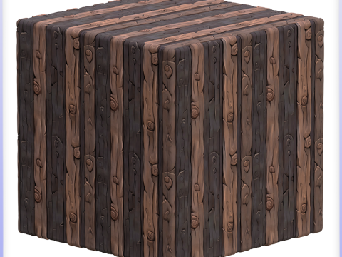 Stylized Wood Seamless Texture CG テクスチャ