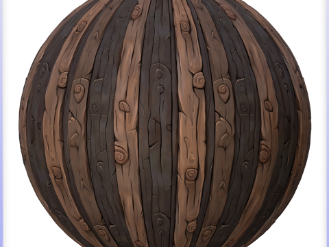 Stylized Wood Seamless Texture CG テクスチャ