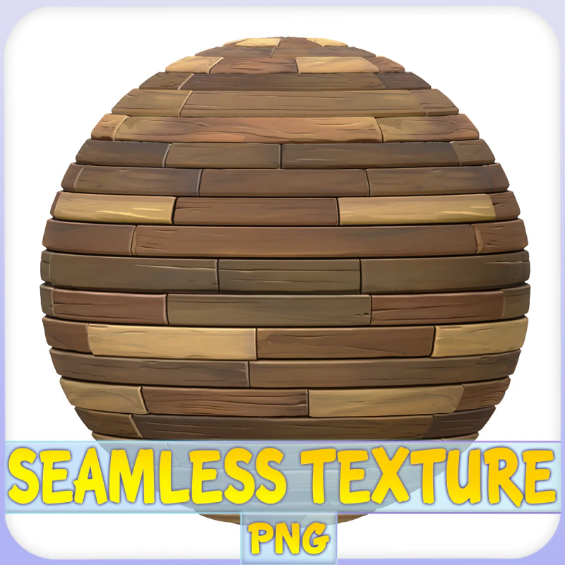 Stylized Wood Seamless Texture CG Textures .c4d .max .obj .3ds .fbx .stl .blend