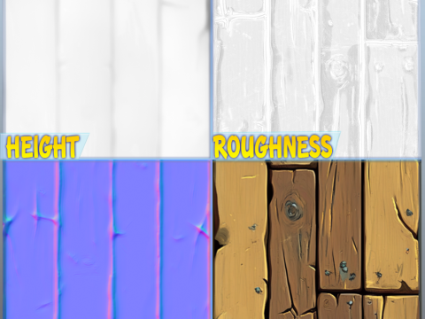 Stylized Wood Seamless Texture Texturas CG