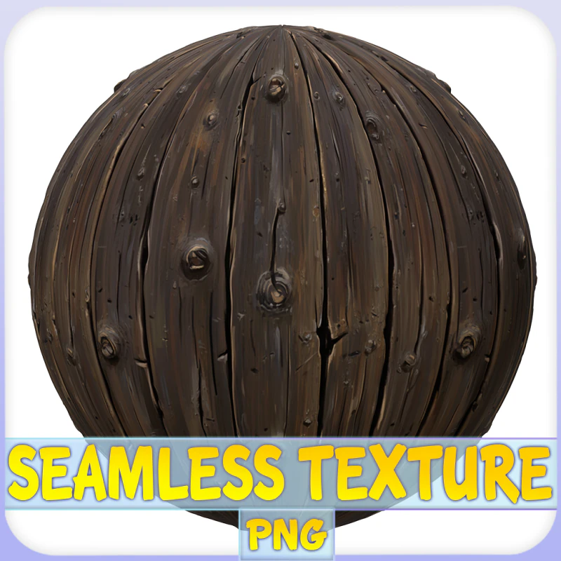 Stylized Wood Seamless Texture CG Textures .c4d .max .obj .3ds .fbx .stl .blend 