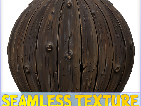 Stylized Wood Seamless Texture CG Текстури