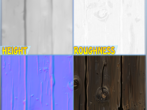 Stylized Wood Seamless Texture Texturas CG