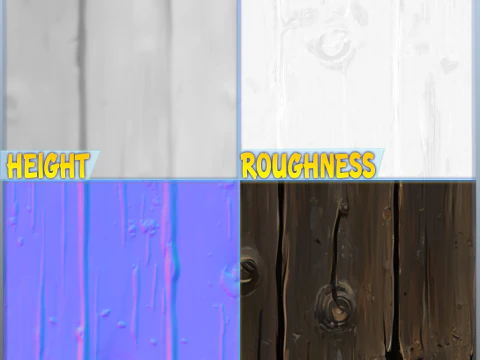 Stylized Wood Seamless Texture CG Textures