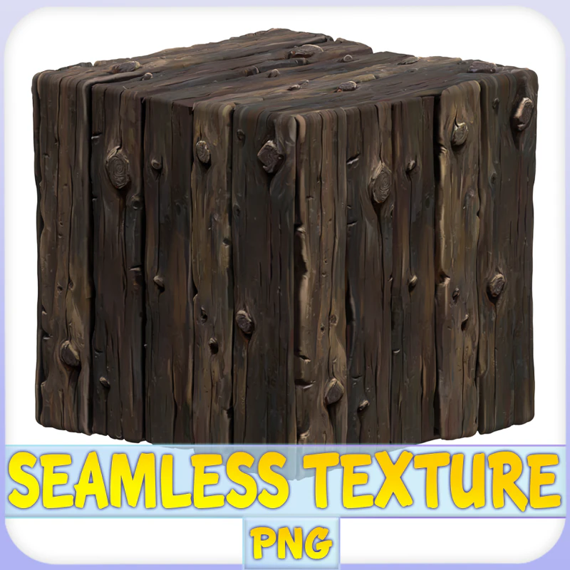 Stylized Wood Seamless Texture CG Textures .c4d .max .obj .3ds .fbx .stl .blend 