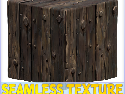 Stylized Wood Seamless Texture CG Текстури