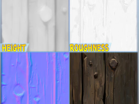 Stylized Wood Seamless Texture CG Textures