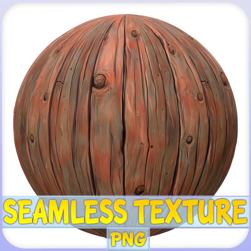 Stylized Wood Seamless Texture CG Textures .c4d .max .obj .3ds .fbx .stl .blend 