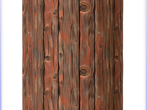 Stylized Wood Seamless Texture CG テクスチャ