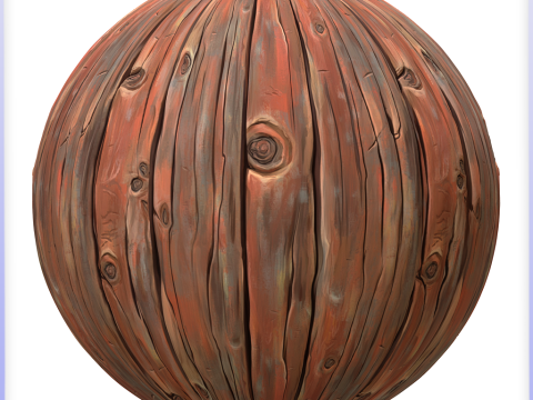 Stylized Wood Seamless Texture CG テクスチャ