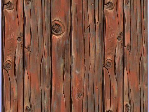 Stylized Wood Seamless Texture CG テクスチャ