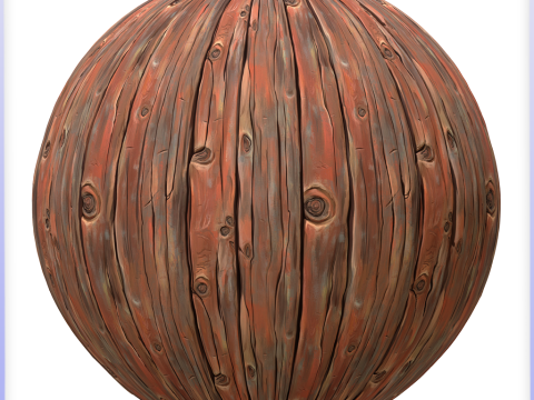 Stylized Wood Seamless Texture CG テクスチャ