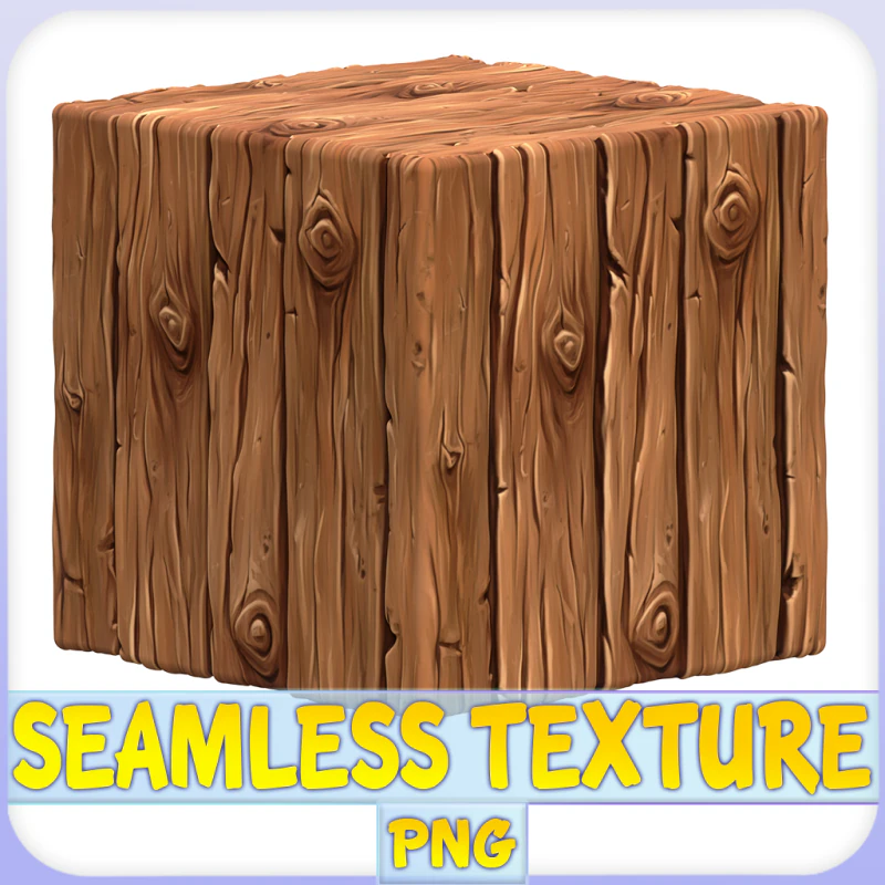 Stylized Wood Seamless Texture CG Textures .c4d .max .obj .3ds .fbx .stl .blend 