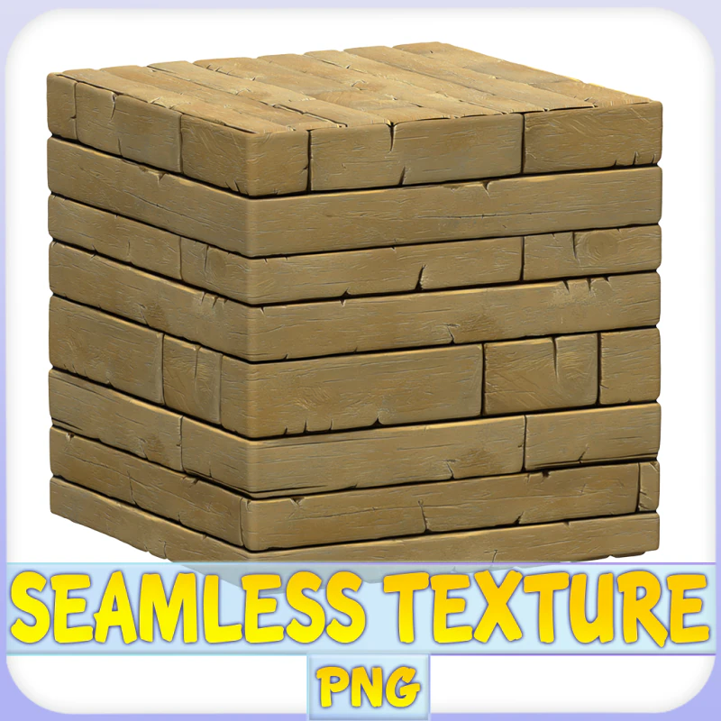 Stylized Wood Seamless Texture CG Textures .c4d .max .obj .3ds .fbx .stl .blend