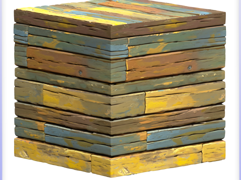 Stylized Wood Seamless Texture CG Текстури
