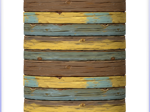 Stylized Wood Seamless Texture CG テクスチャ