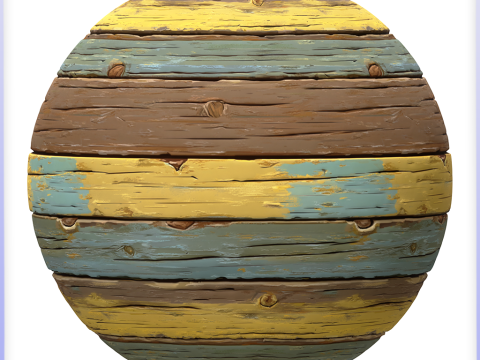 Stylized Wood Seamless Texture CG テクスチャ