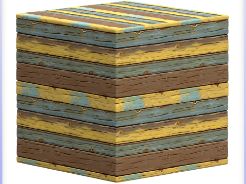 Stylized Wood Seamless Texture CG テクスチャ