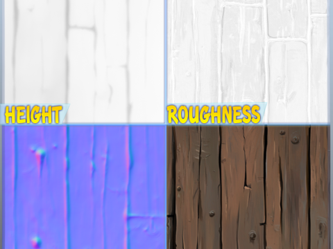 Stylized Wood Seamless Texture Texturas CG