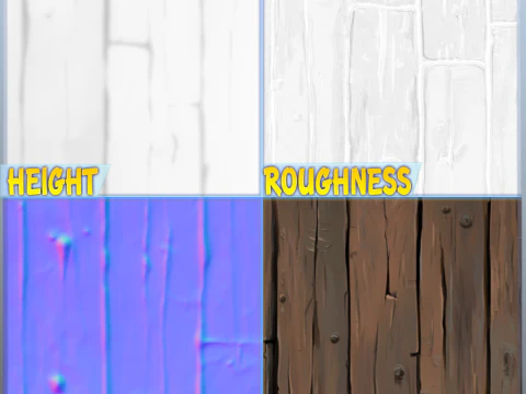 Stylized Wood Seamless Texture CG Textures