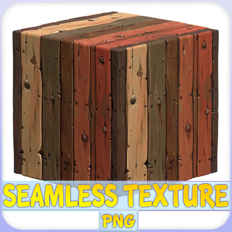 Stylized Wood Seamless Texture CG Textures .c4d .max .obj .3ds .fbx .stl .blend