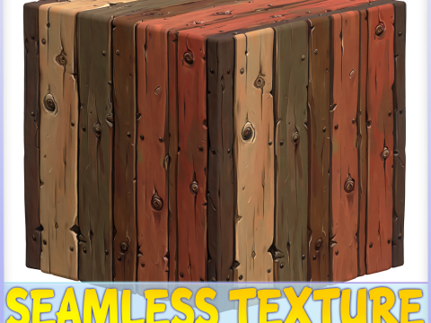 Stylized Wood Seamless Texture CG Текстури