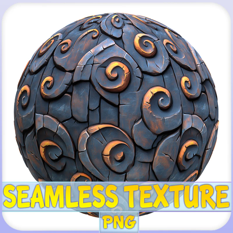 Stylized Wood Seamless Texture CG Textures .c4d .max .obj .3ds .fbx .stl .blend 
