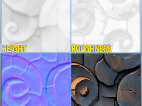 Stylized Wood Seamless Texture CG Texturen